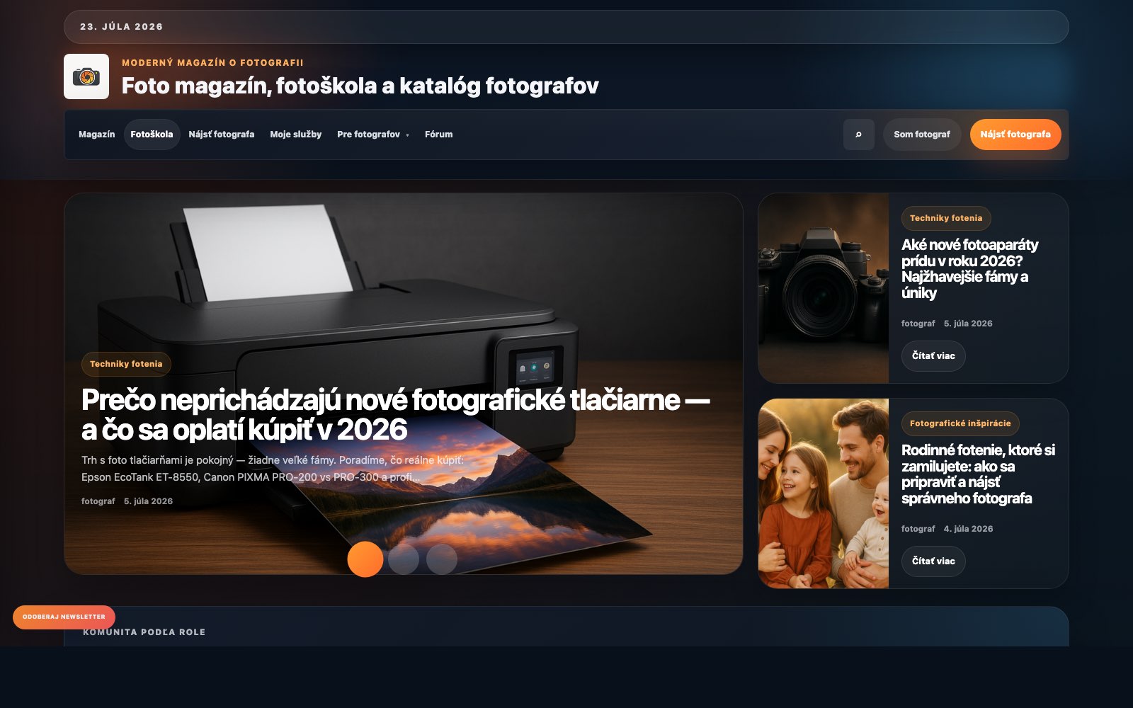 Náhľad projektu Fotografovanie.eu