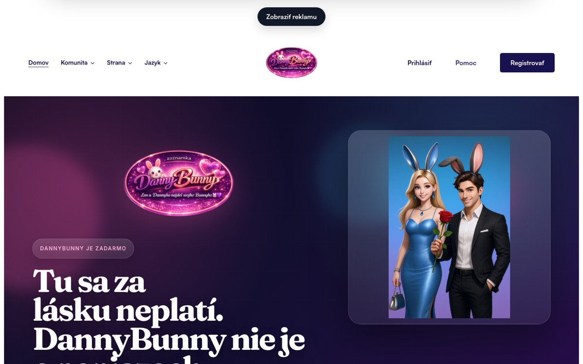 Náhľad projektu Stránka pre dospelých — značkový web s komunitou
